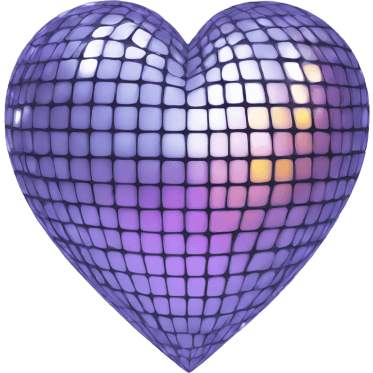 disco ball heart emoji