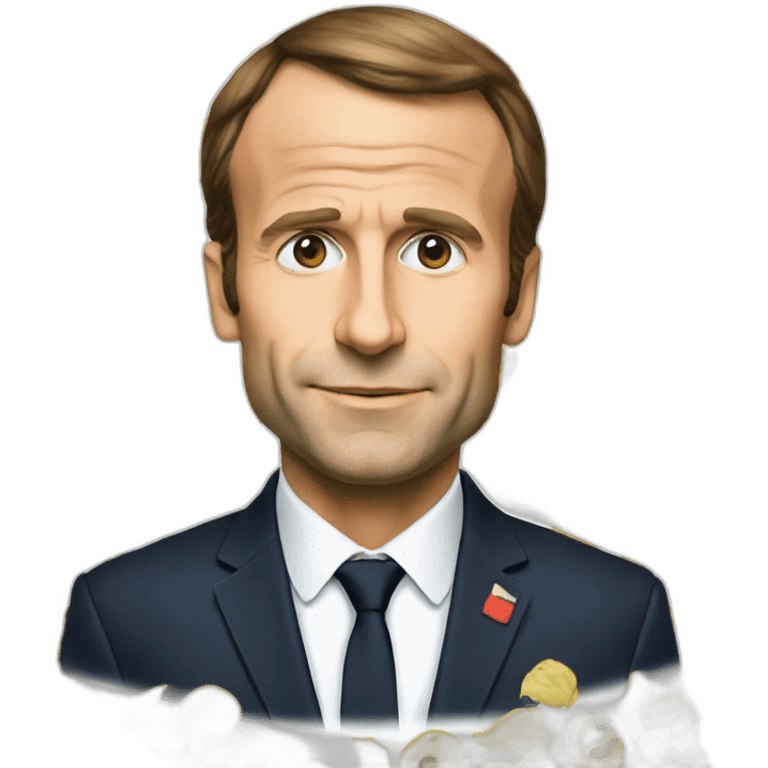 Macron en slip emoji