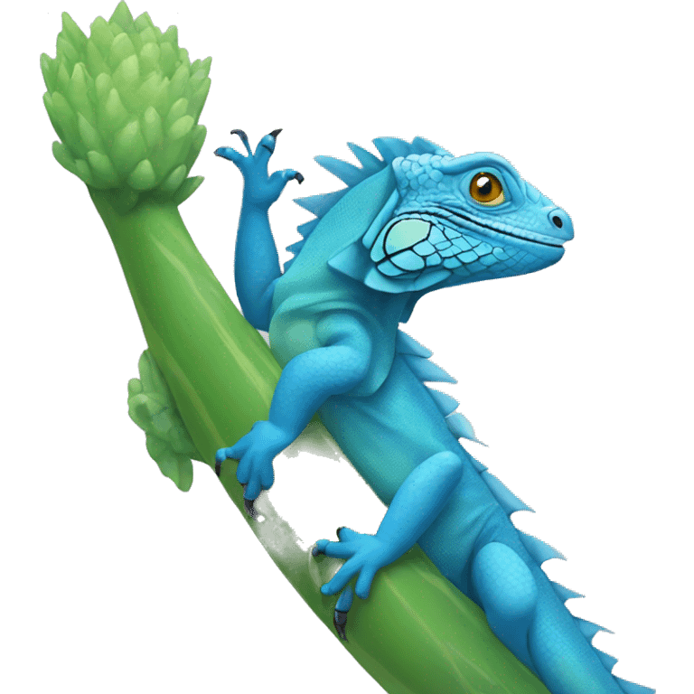 Blue iguana  emoji