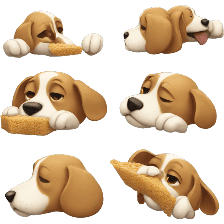 Dog eating emoji