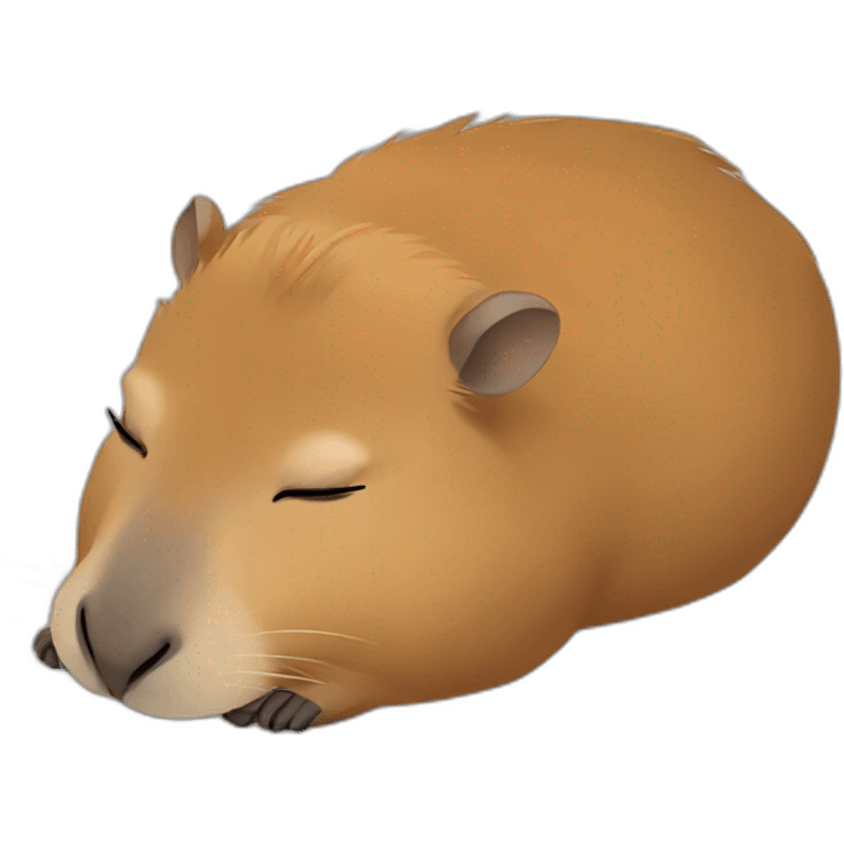 capybara sleeping emoji