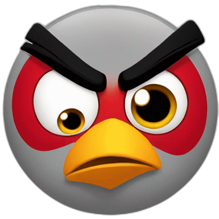 Angry bird emoji