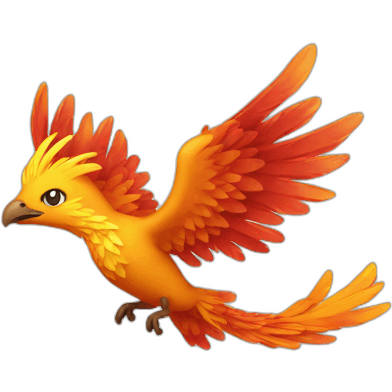 Flying phoenix emoji