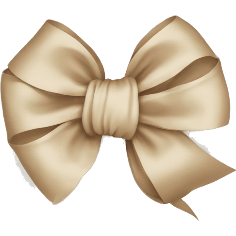 bow beige emoji