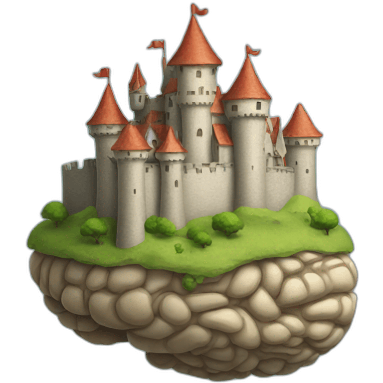 castle on a brain emoji