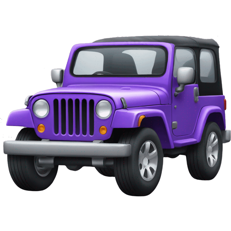 Purple jeep emoji