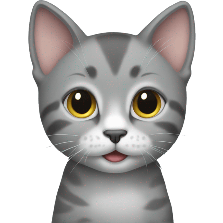 grey kitten  emoji