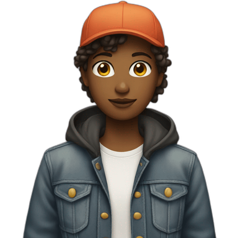 A tomboy emoji