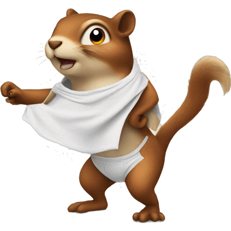 squirell with underwear fun emoji