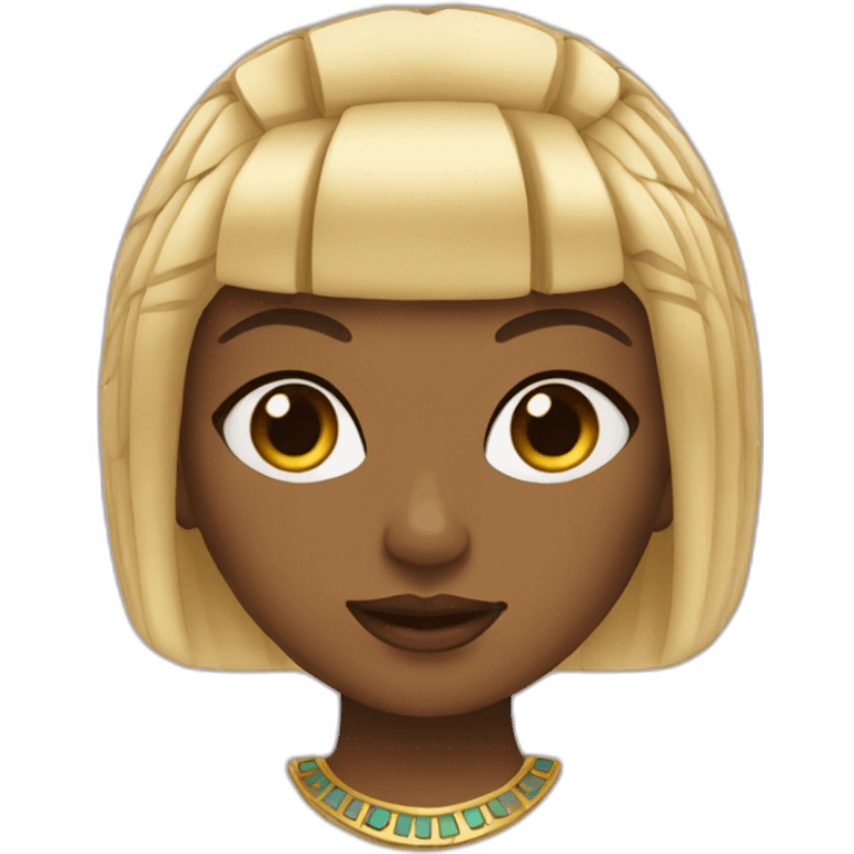 Cleopatra with blonde hair emoji