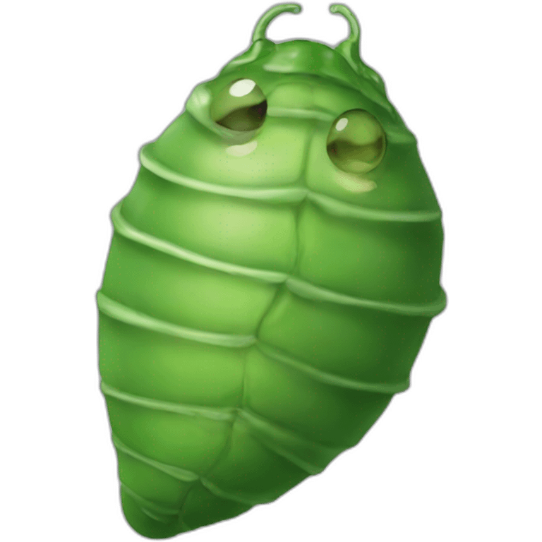 green pupa emoji