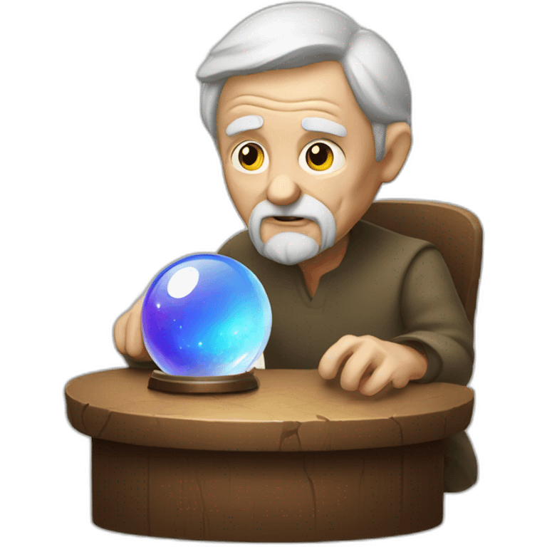 old man with crystal ball emoji