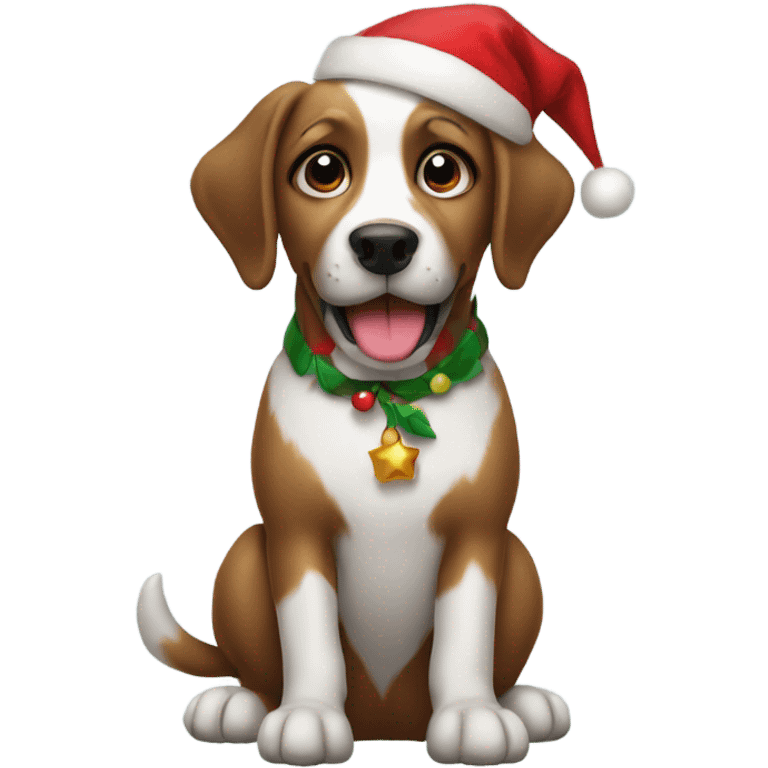 christmas dog emoji