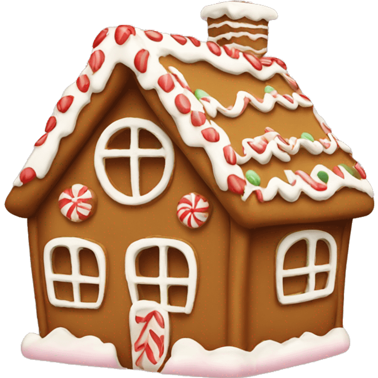 cute gingerbread house emoji