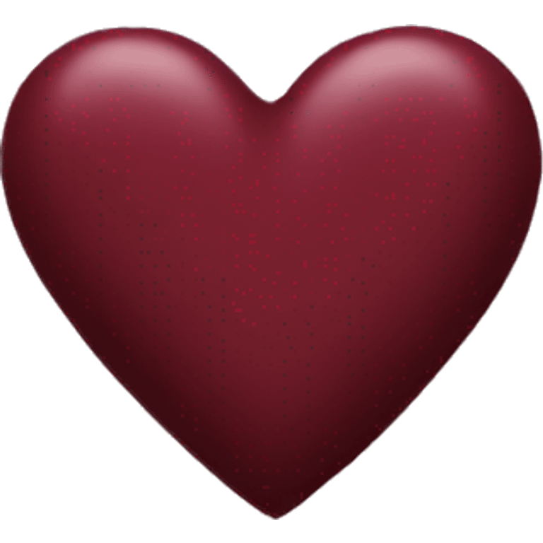 burgundy heart emoji