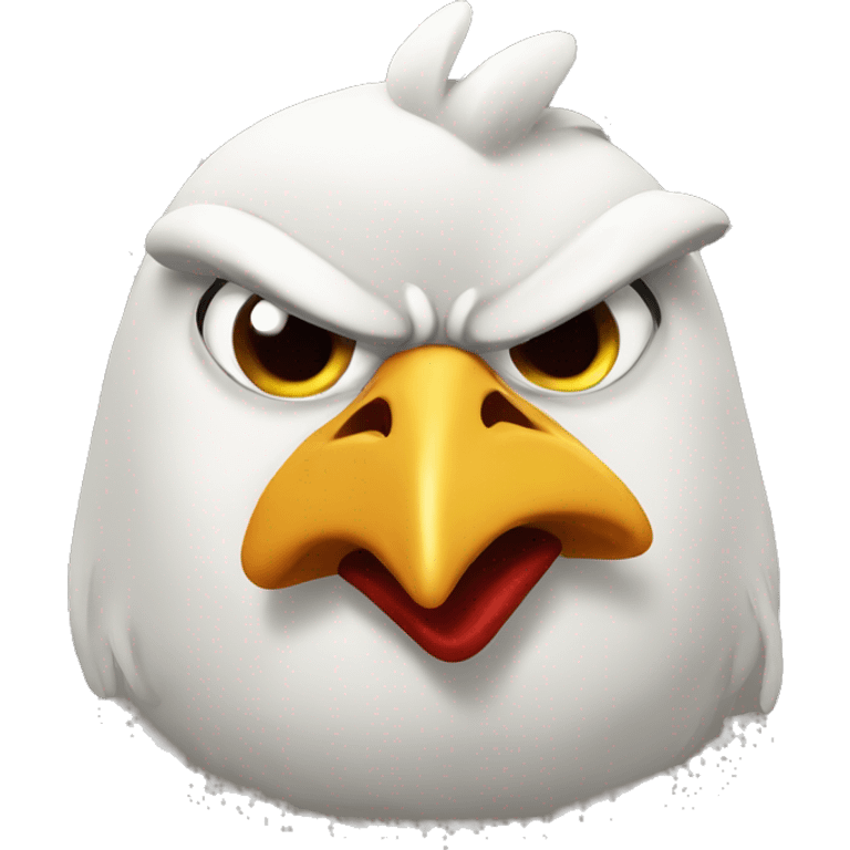 Angry chicken emoji