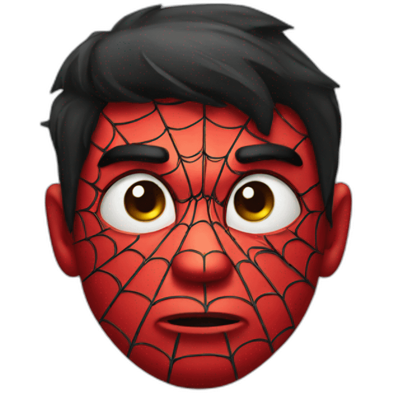 Sad spider man emoji