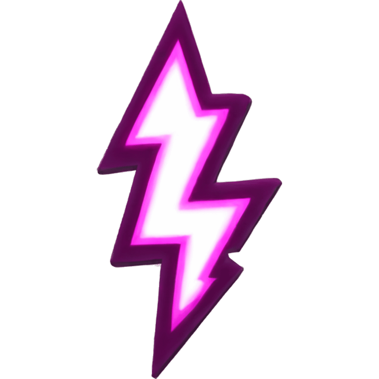 pink lightning bolt emoji