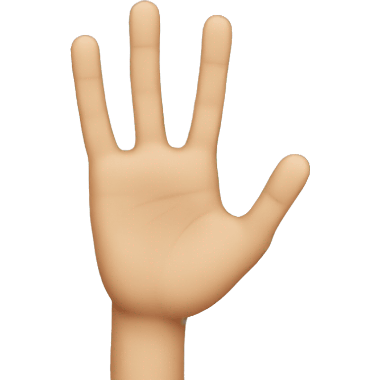 4 fingers down emoji