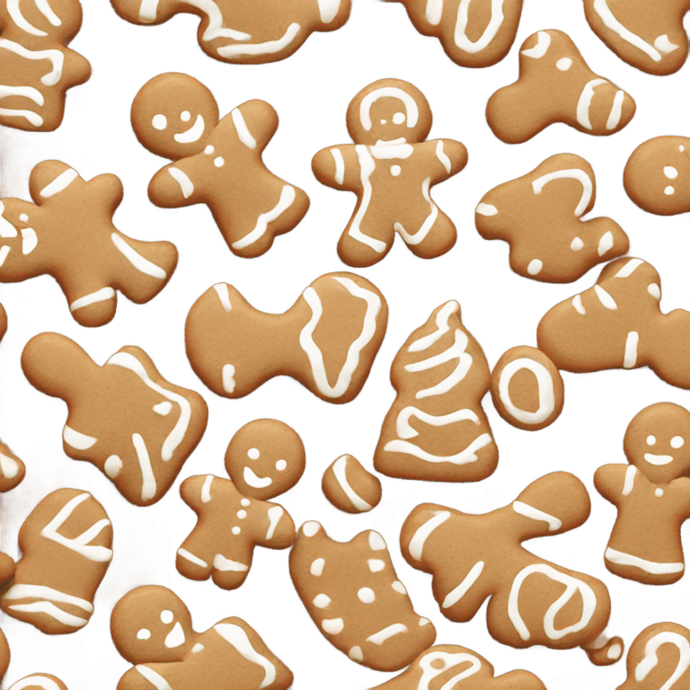 pastel brown gingerbread emoji