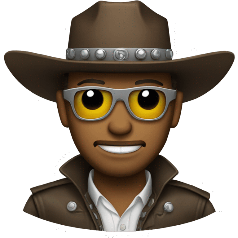 Robot cowboy emoji