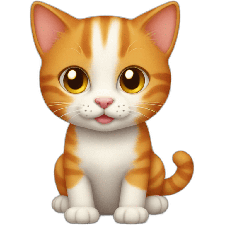 cute ginger cat kitten emoji