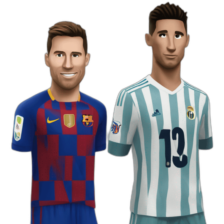 Ronaldo écrase messi emoji