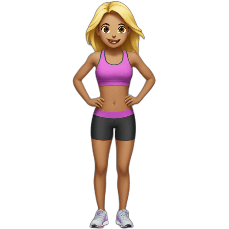 fitness girl emoji