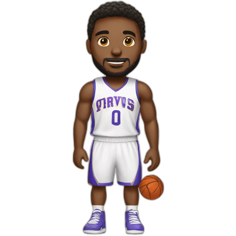 Basketball player in dress emoji