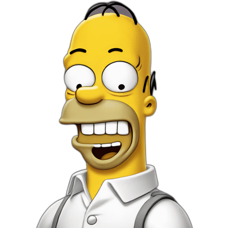 Homer Simpson laughs emoji