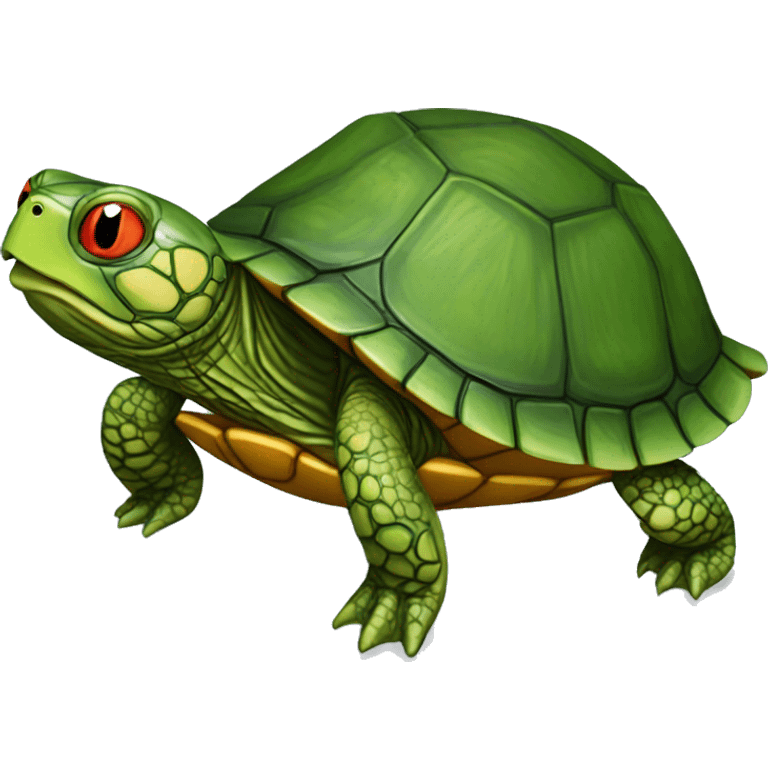 Red-eared slider turtle terrapin emoji