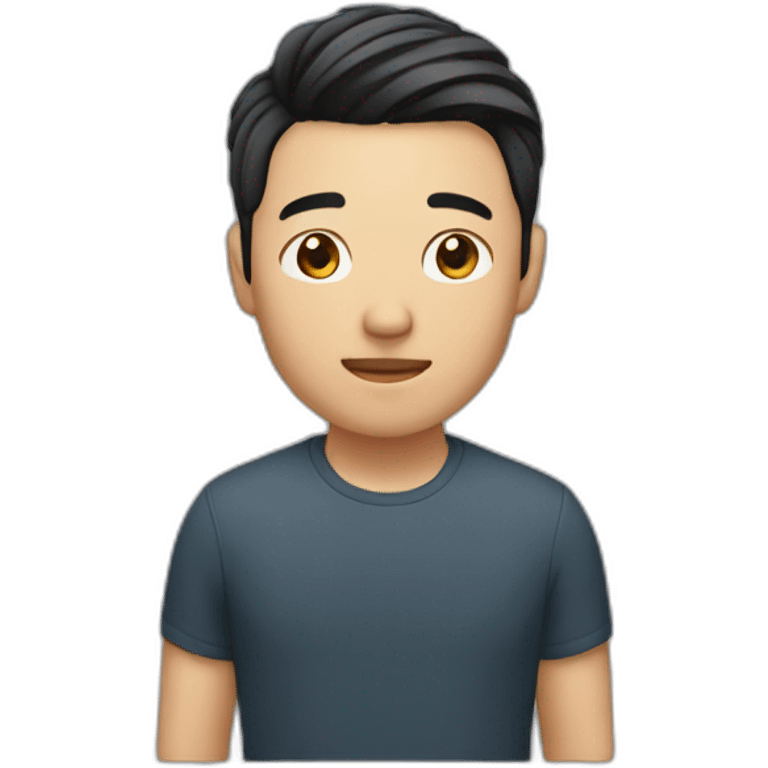 asian male with flow haircut emoji