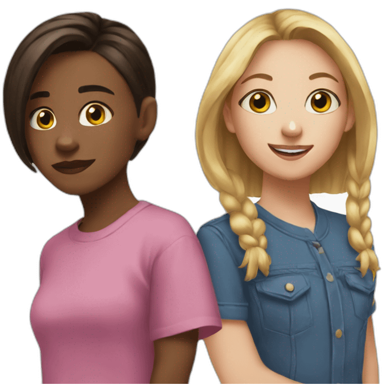 Maddie and cassie emoji