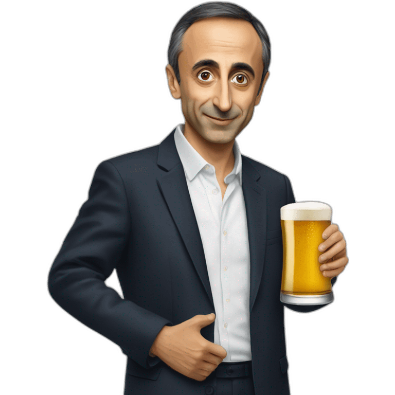 Éric zemmour beer emoji