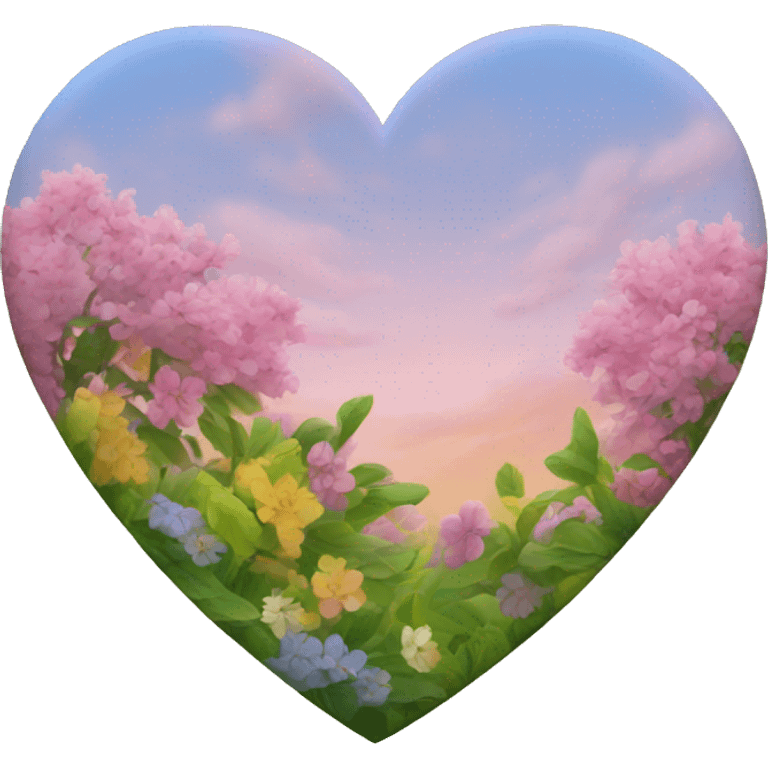 Heart of the spring colors  emoji