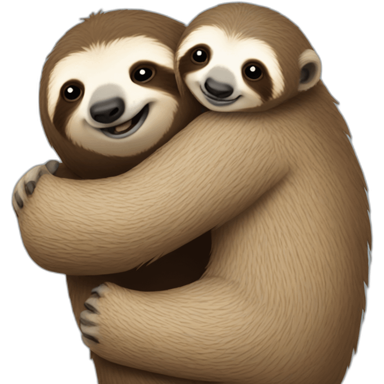 sloth hug marmot emoji