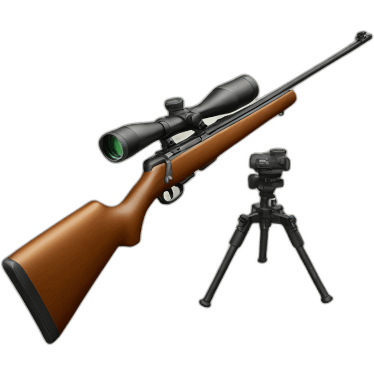 hunting rifle with scope emoji