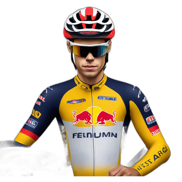 Wout van aert in red bull helmet emoji