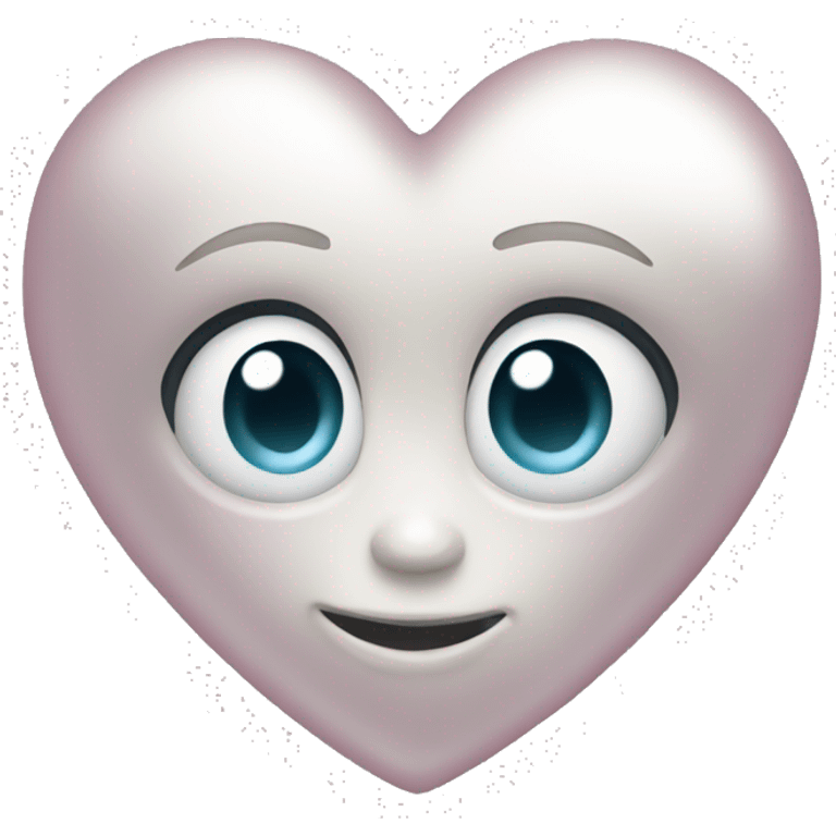 Pearl heart emoji