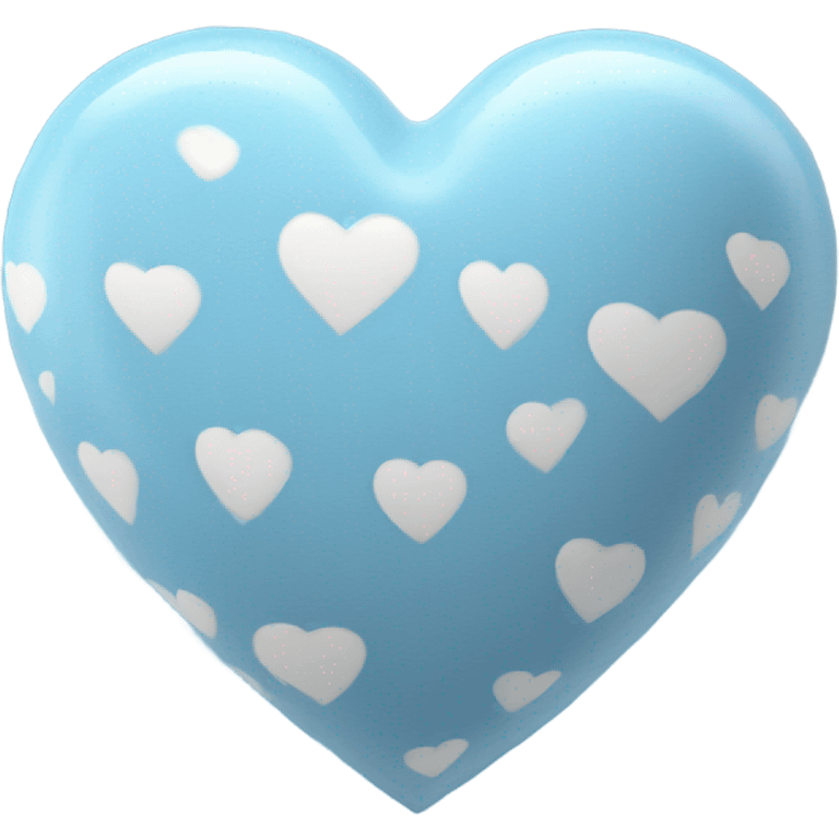 Light blue heart ￼ emoji