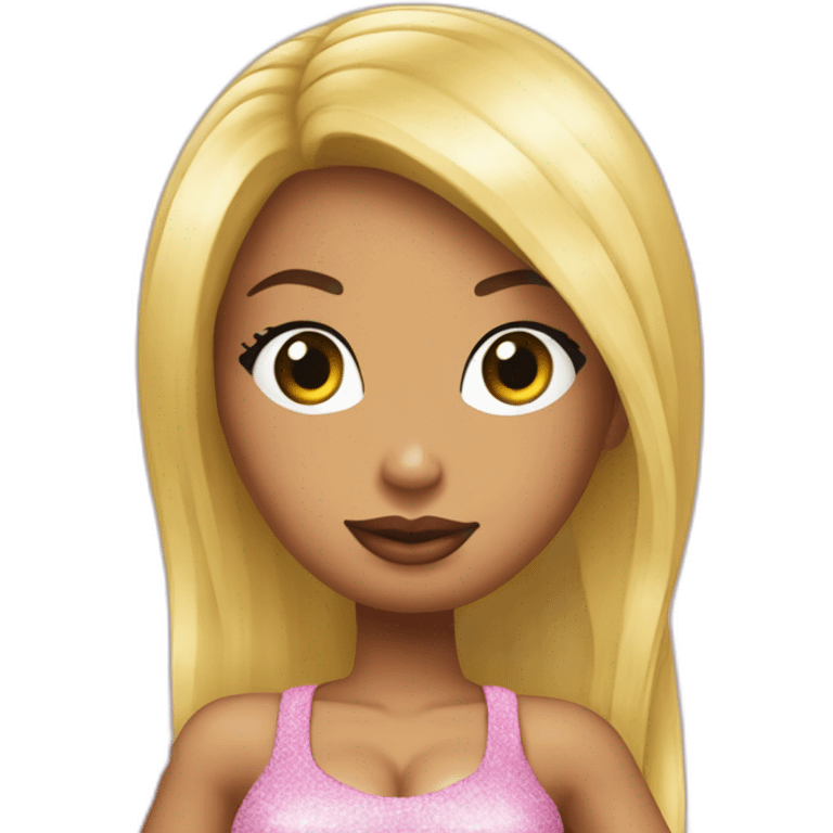 Nicki Minaj avec un énorme boule emoji