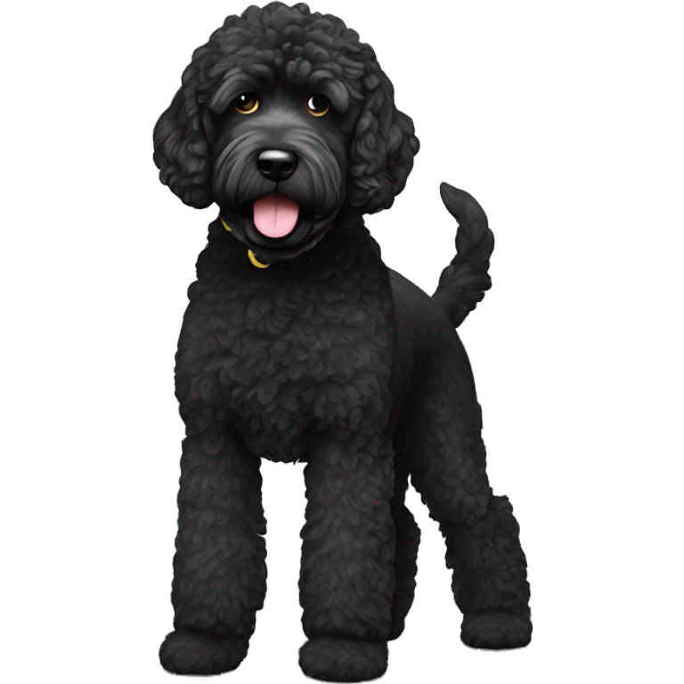 Millie Black Portuguese Water Dog emoji