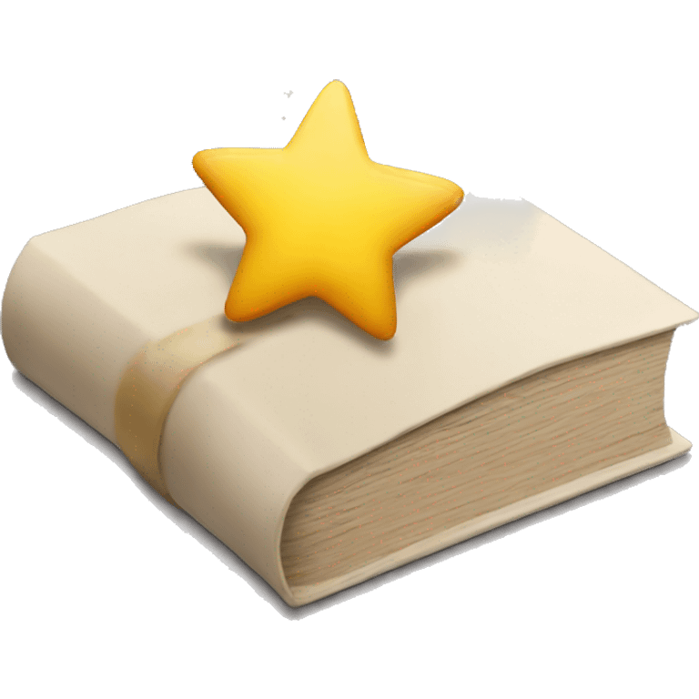 a book with a star emoji