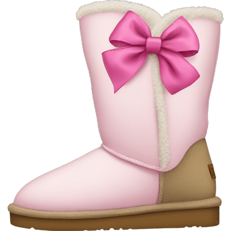 uggs with pink bows emoji