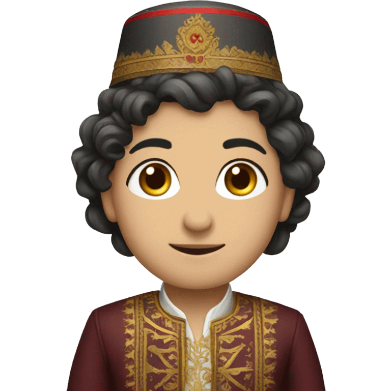 Traditional Armenian or Georgian attire emoji