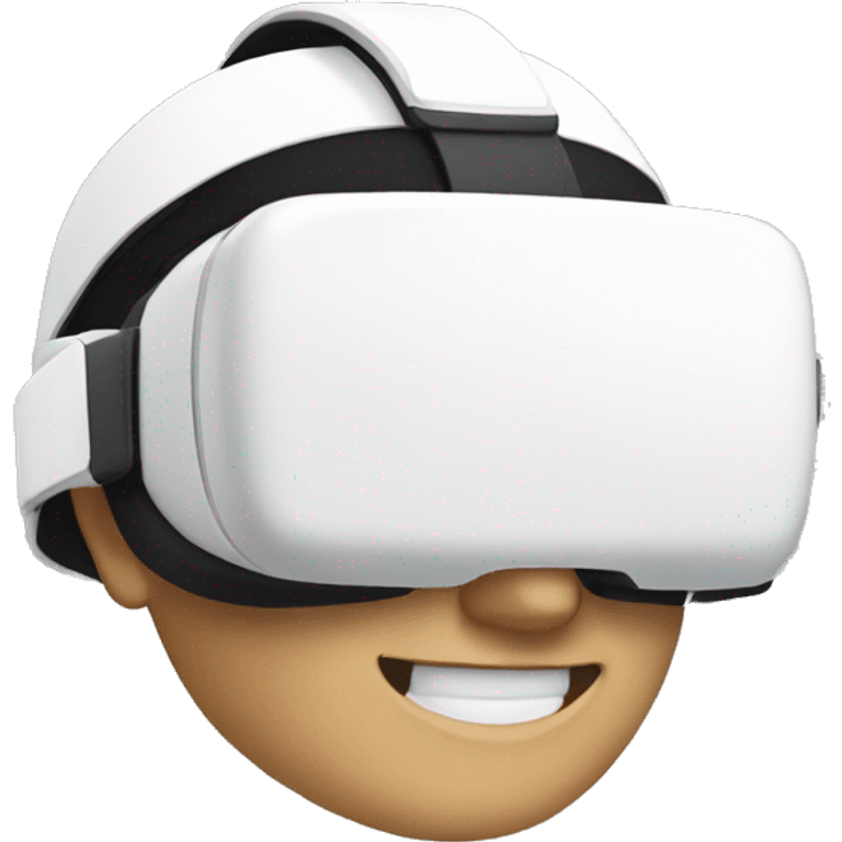 A white VR HEADSET emoji