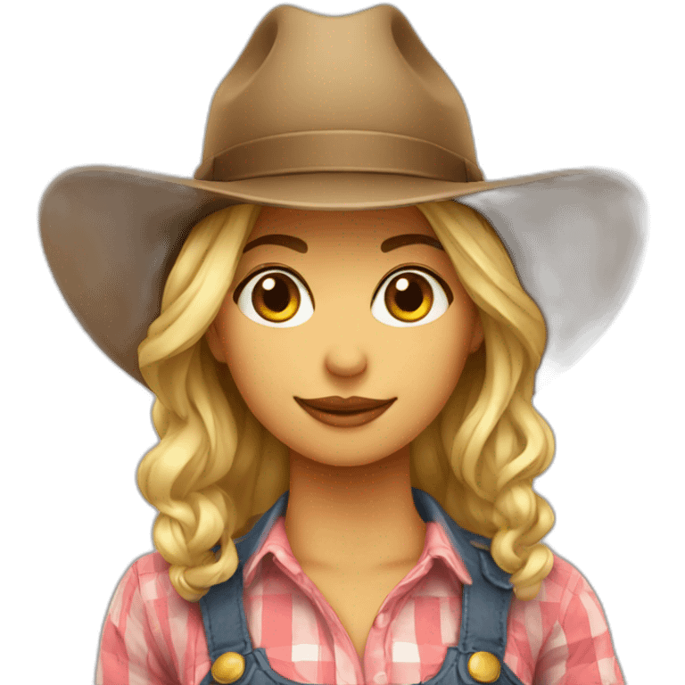 country girl with a hat emoji