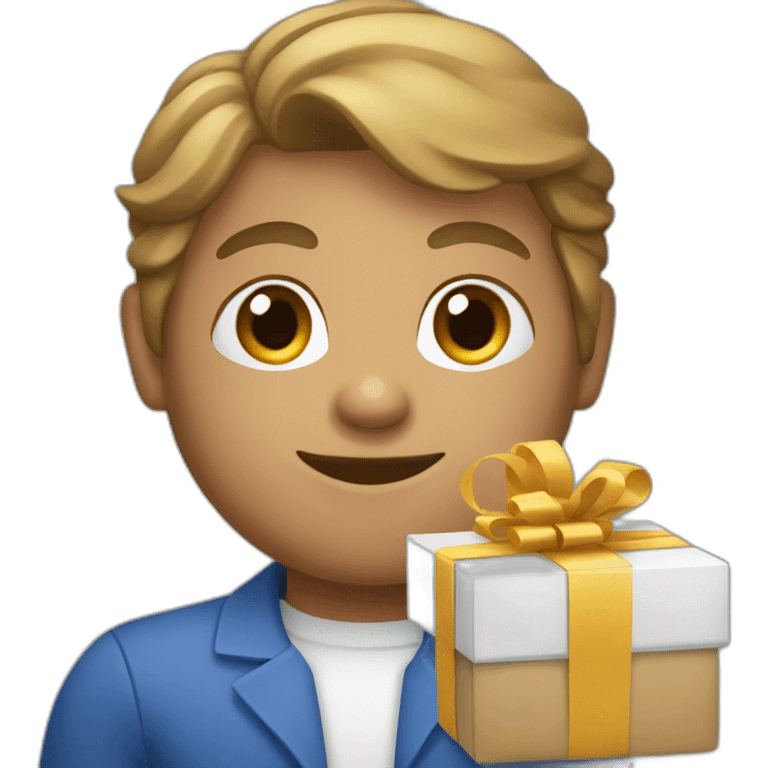 microsoft word  assistant giving a gift emoji