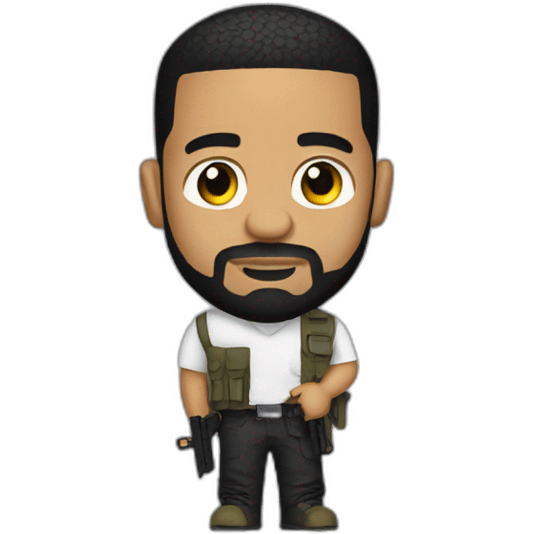 Drake with a glock emoji