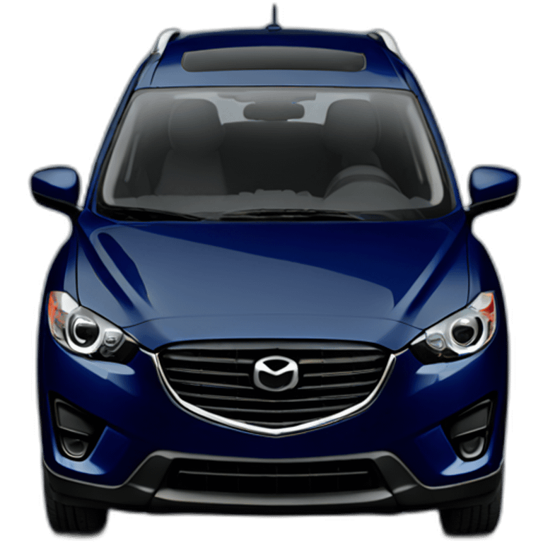 The car Dark blue Mazda cx5 emoji